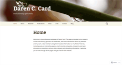 Desktop Screenshot of darencard.net